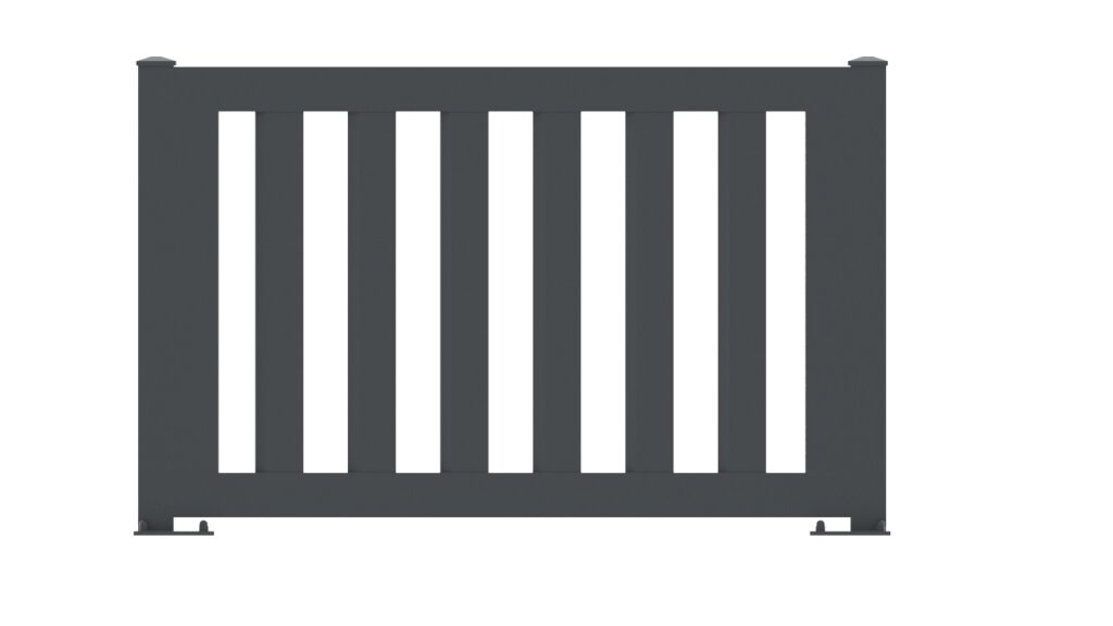 ALUX hliníkové ploty - vzor ALUX Duo vertikální s mezerou