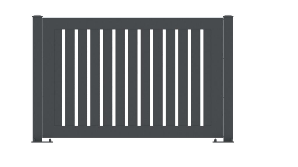 ALUX hliníkové ploty - vzor ALUX Forza vertikální plná