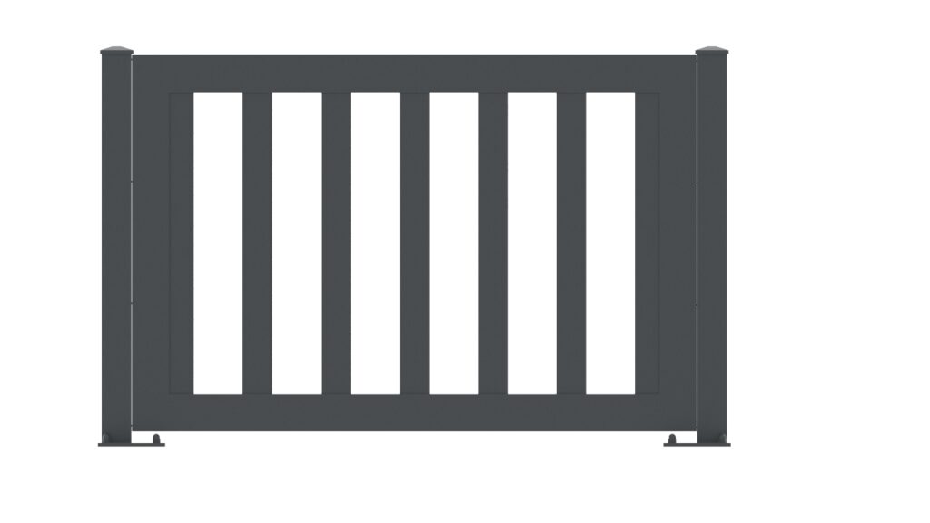 ALUX hliníkové ploty - vzor ALUX Forza vertikální s mezerou